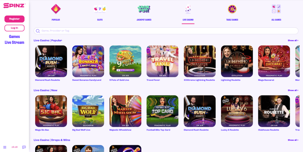 Casino Live Games