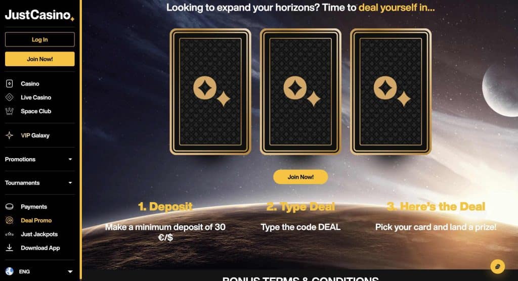justcasino bonus