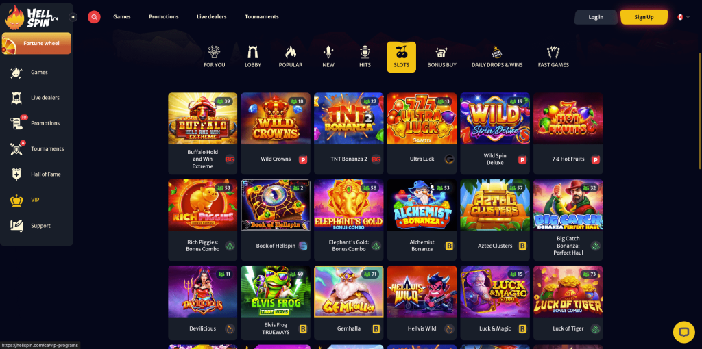 HellSpin Casino Slots
