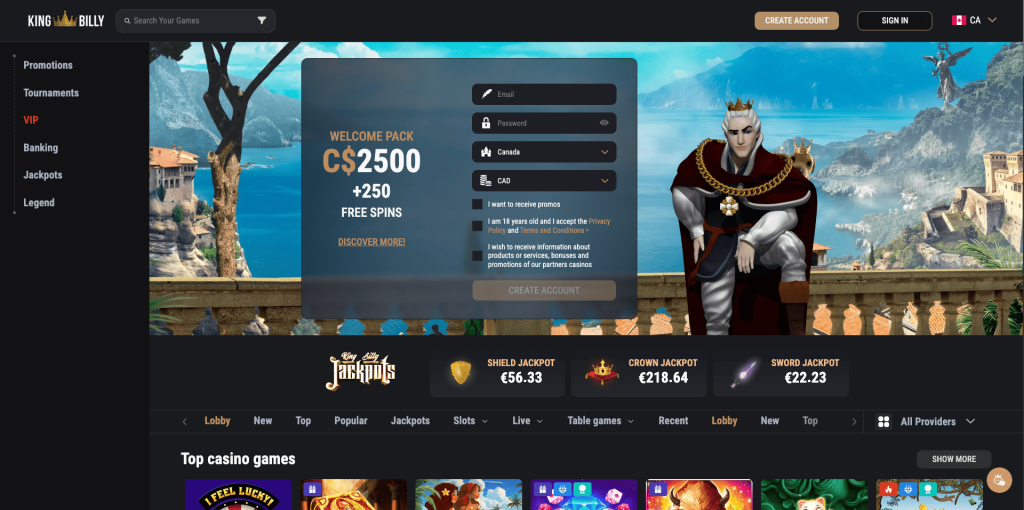 King Billy Casino Canada