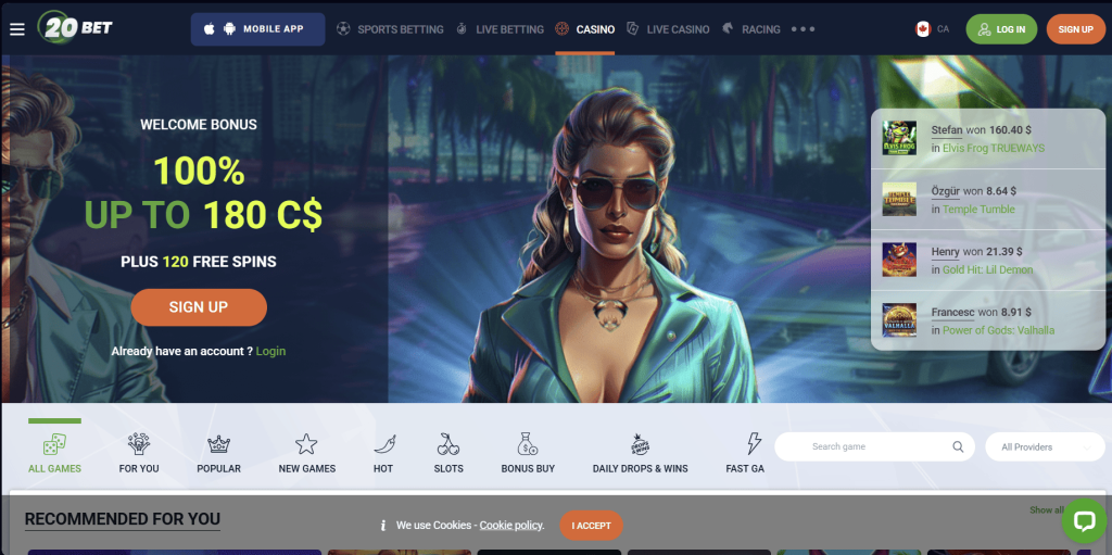 20Bet Casino Canada