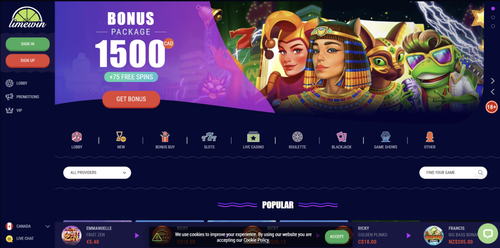 Limewin Casino Canada