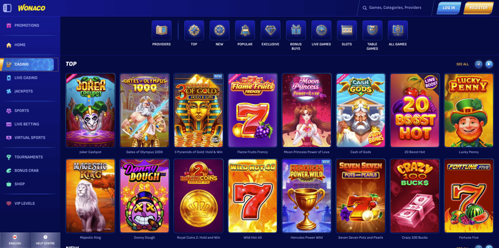 Wonaco Casino Slots