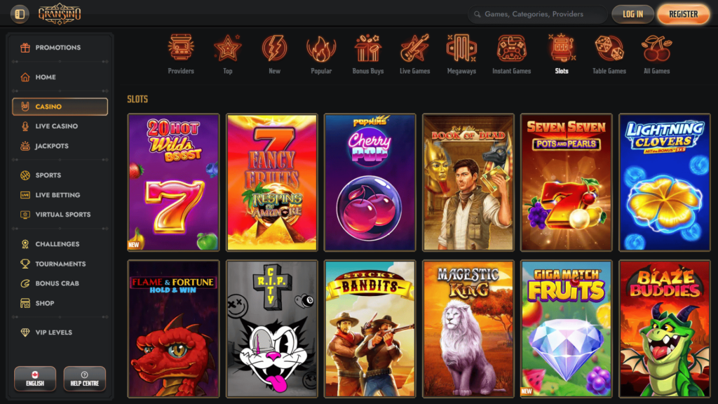 Gransino casino slots