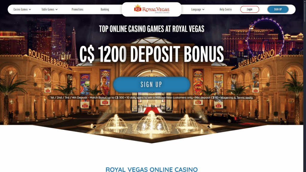 Royal Vegas casino Canada