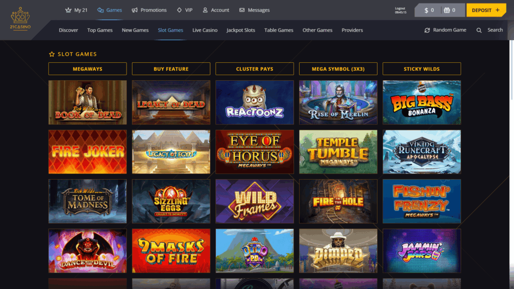 21 casino slots