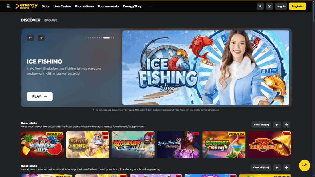 Energy casino Canada