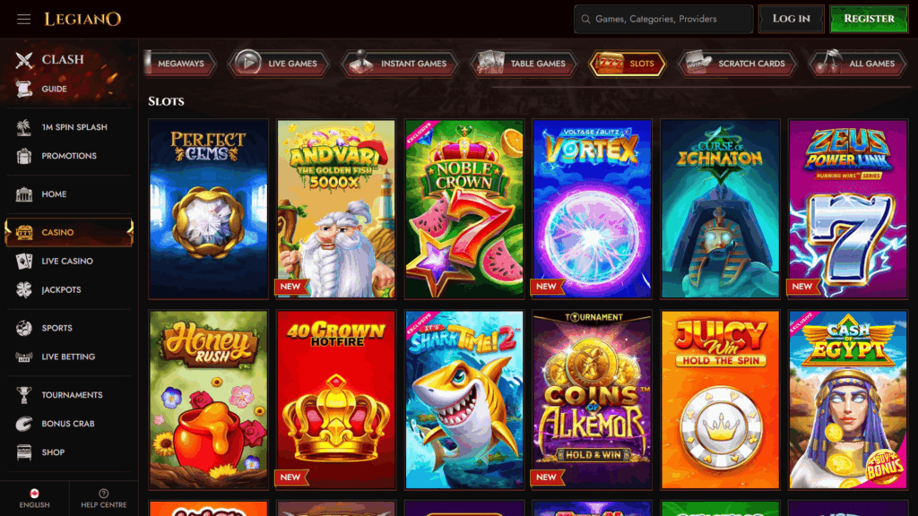Legiano casino slots