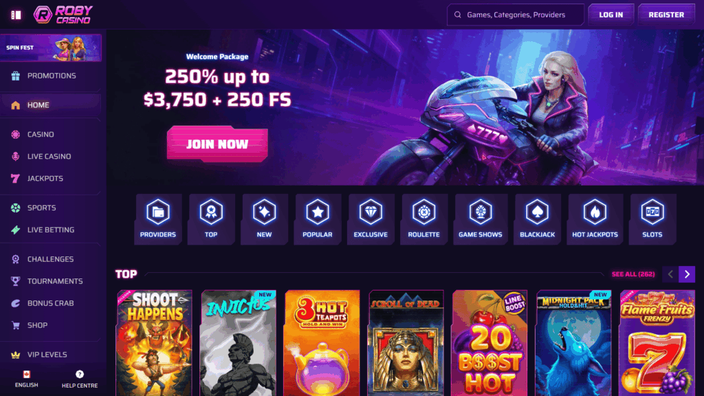 Roby casino Canada