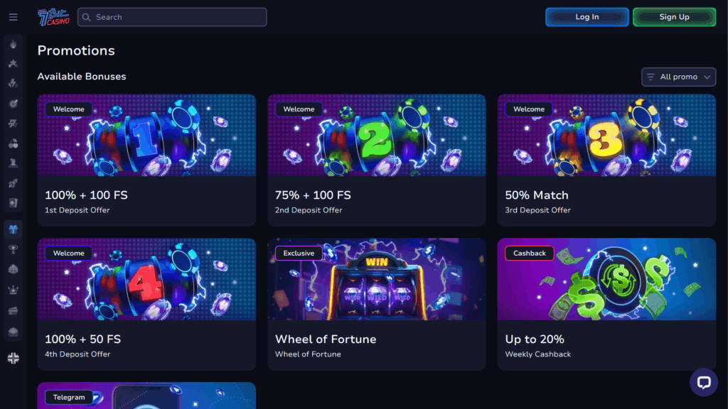 7bit casino bonuses