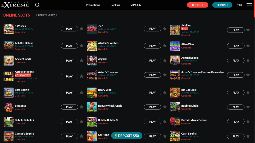 Extreme casino slots