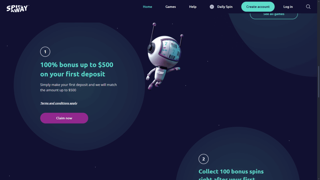 Spinaway casino bonuses