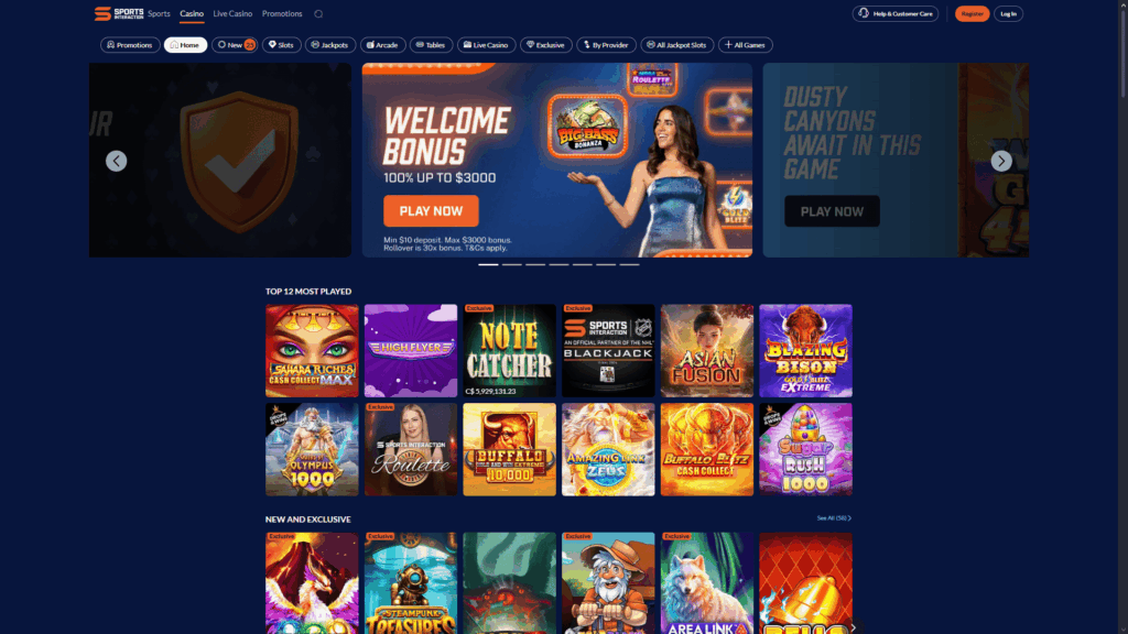 Sports Interaction casino Canada