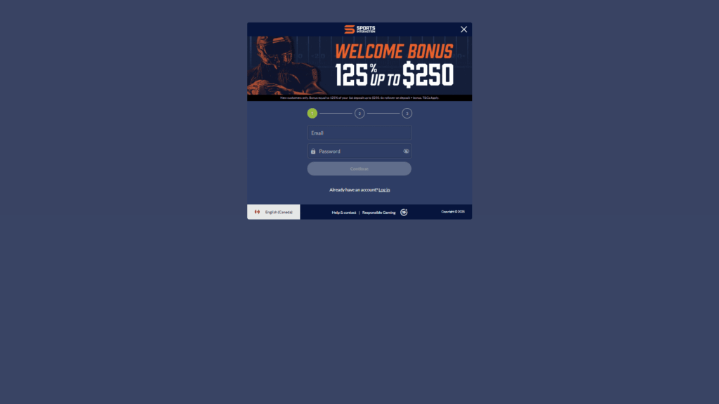 Sports Interaction casino registration