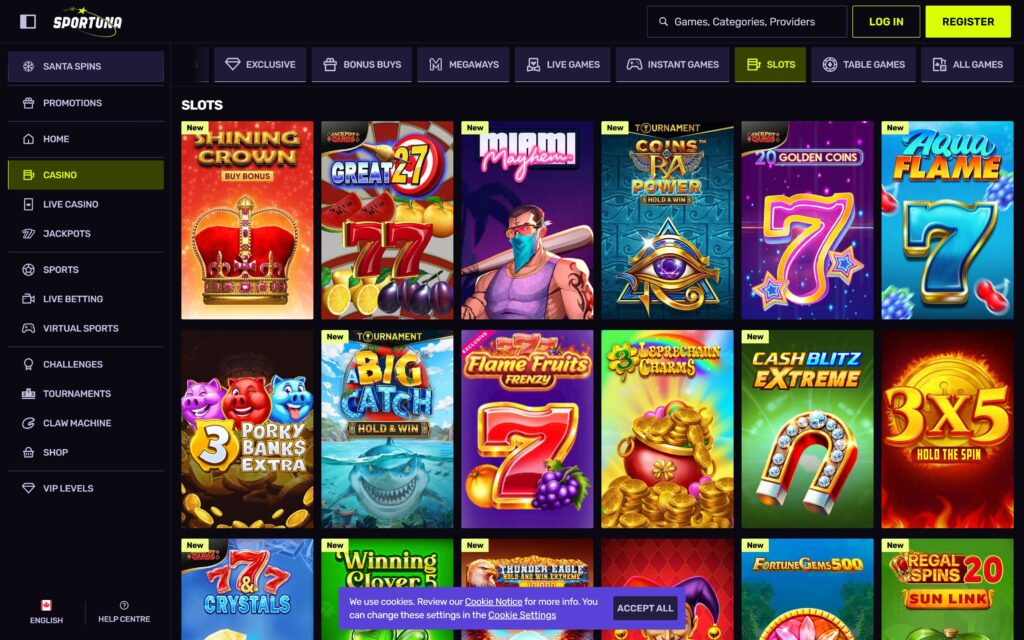 Sportuna casino slots