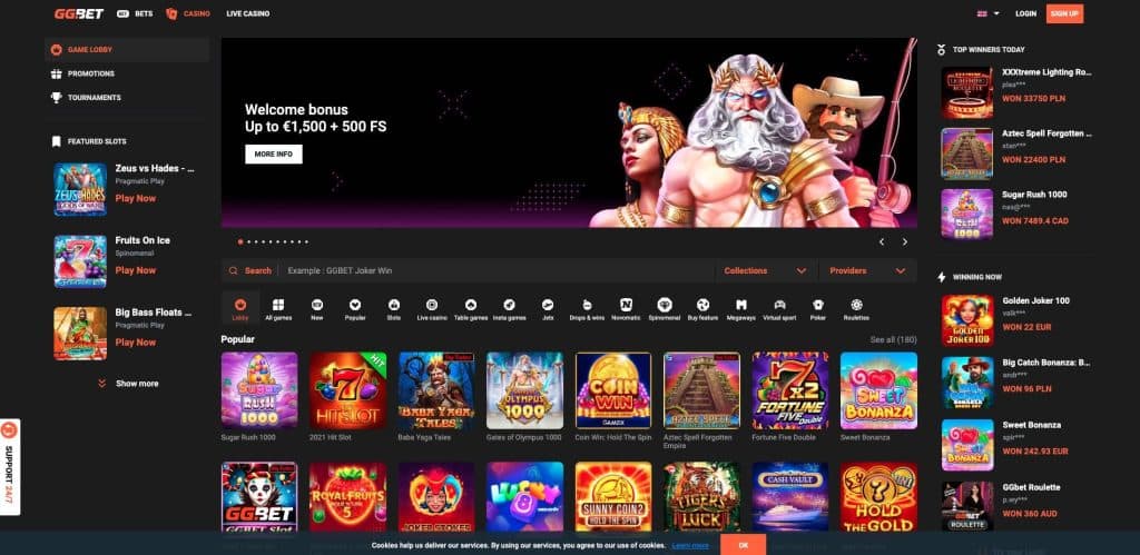 GGbet casino oficiální stránka