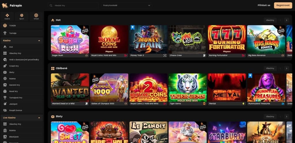 Fairspin casino sloty