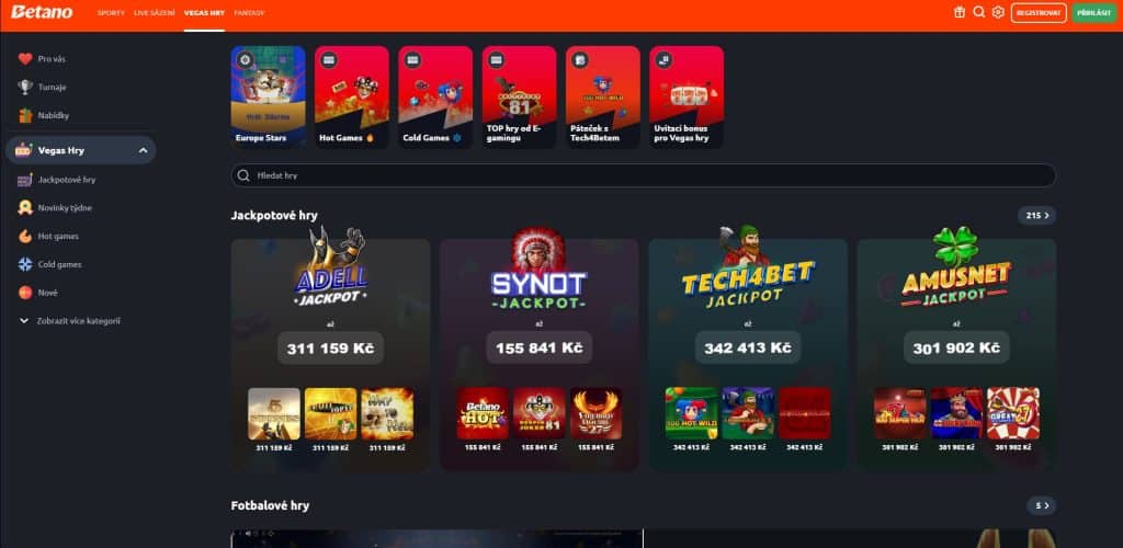 betano vegas hry