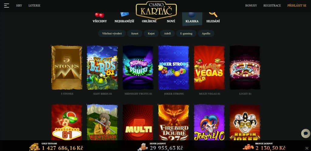 kartac casino sloty