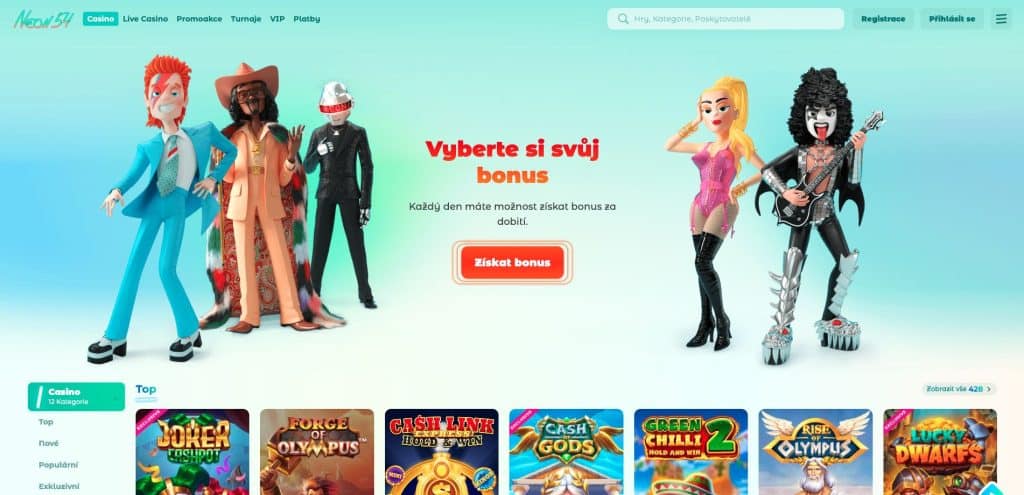 Neon54 casino Česká republika