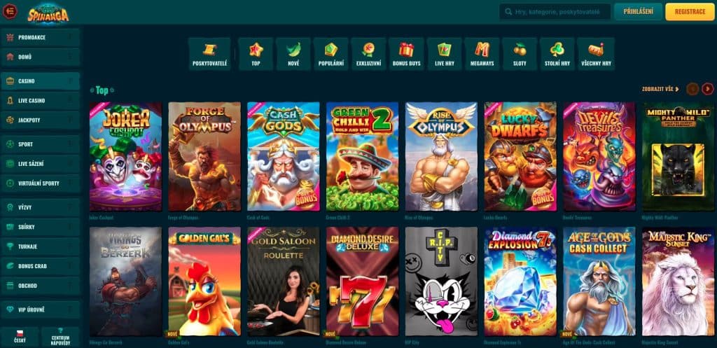 Spinanga hrací automaty