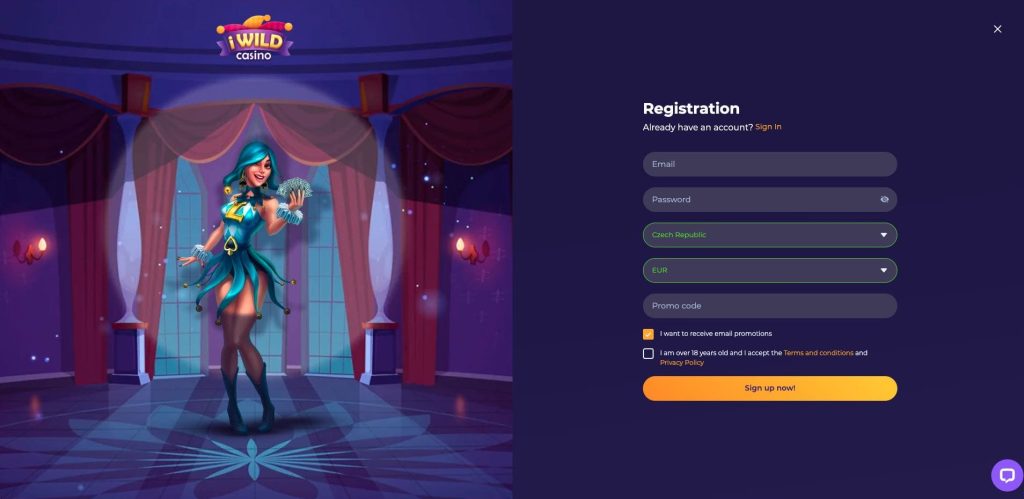 iWild casino registrace