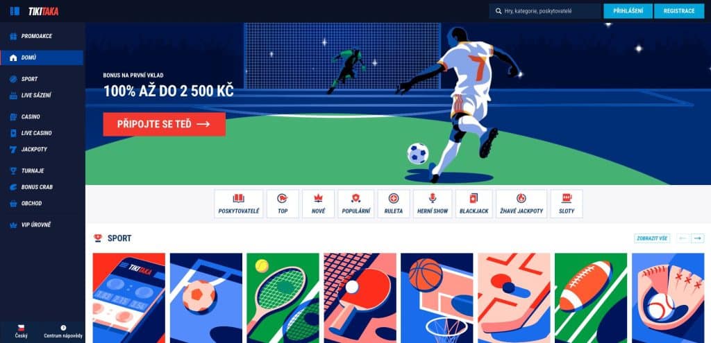 TikiTaka casino Česká republika
