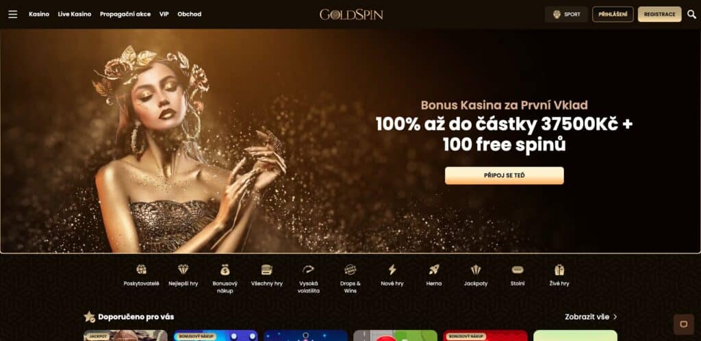 GoldSpin casino Česká republika