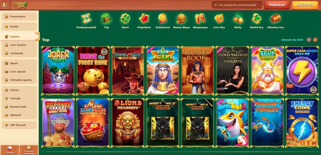 GreenLuck hrací automaty