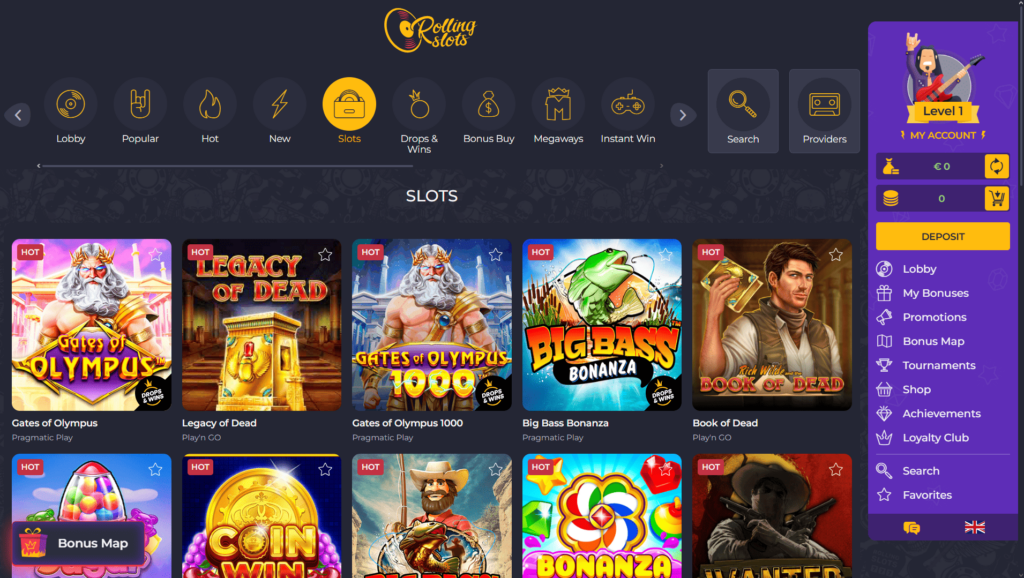 Rolling Slots hrací automaty