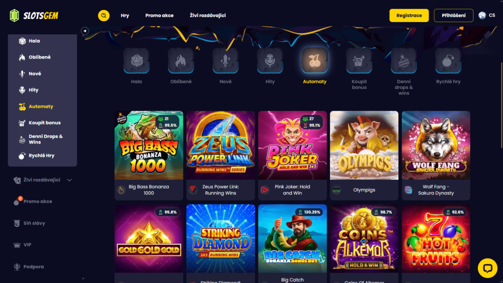 SlotsGem hrací automaty