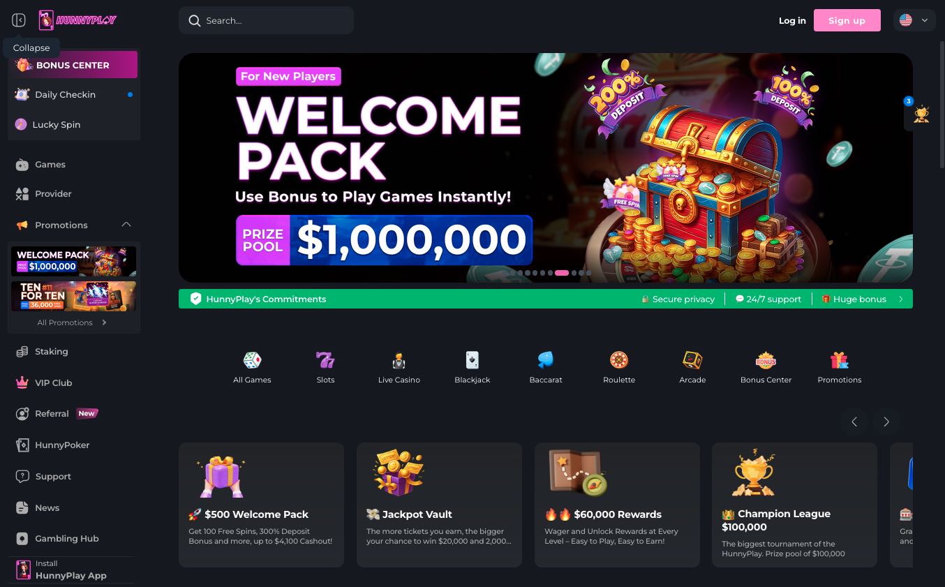 HunnyPlay casino Česká republika