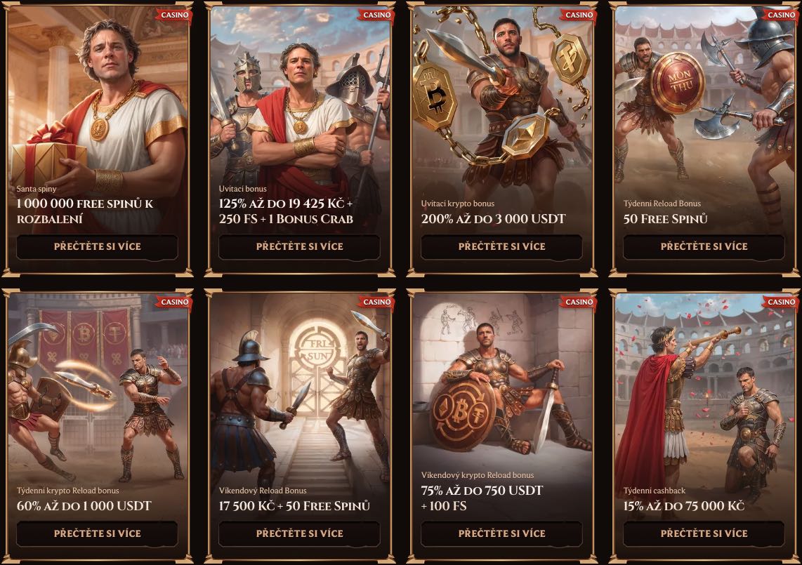 Lanista casino bonusy