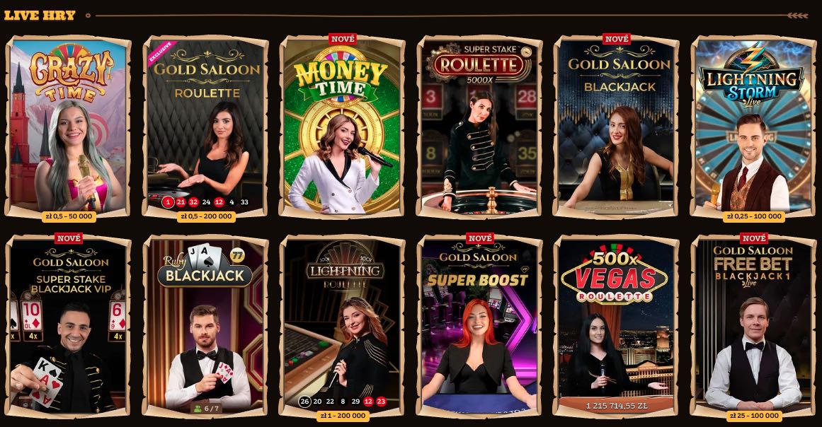 Casino s živými dealery