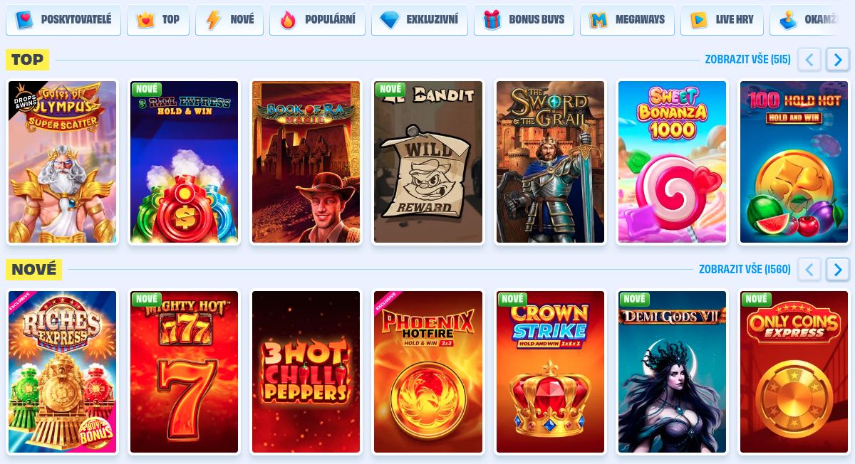 OnlySpins hrací automaty