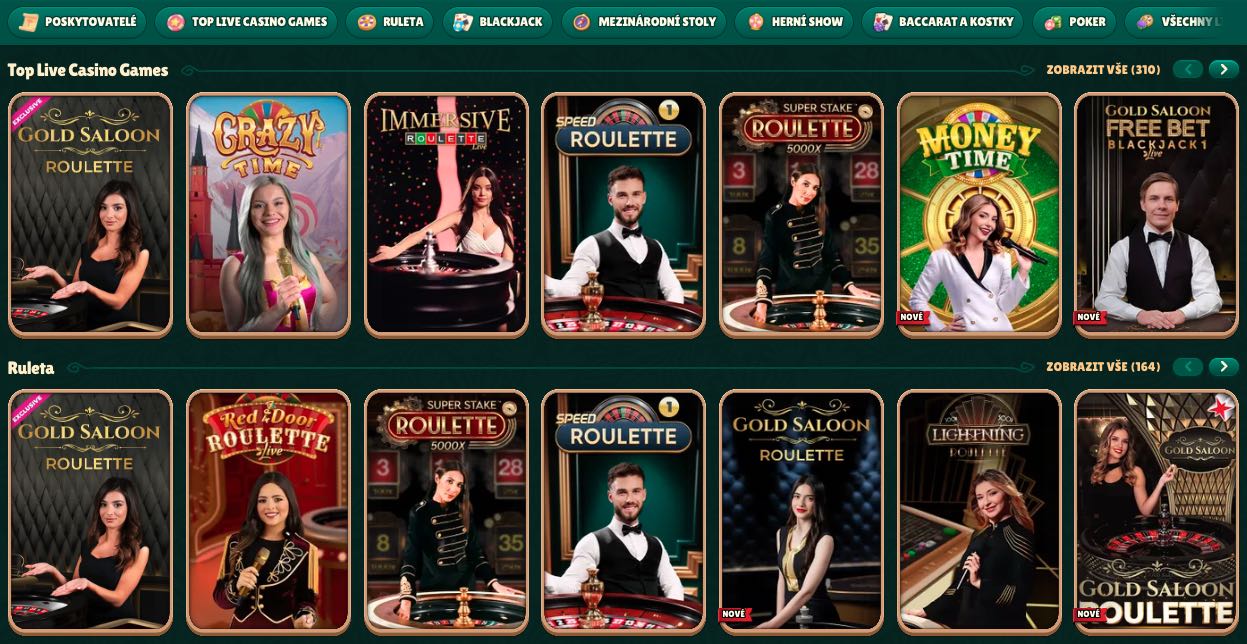 Casino s živými dealery