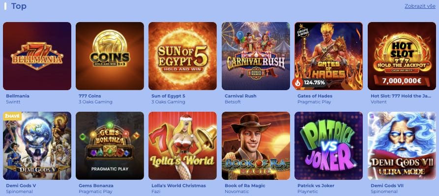 FeliceBet hrací automaty