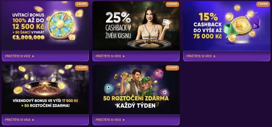 Kingmaker casino bonusy