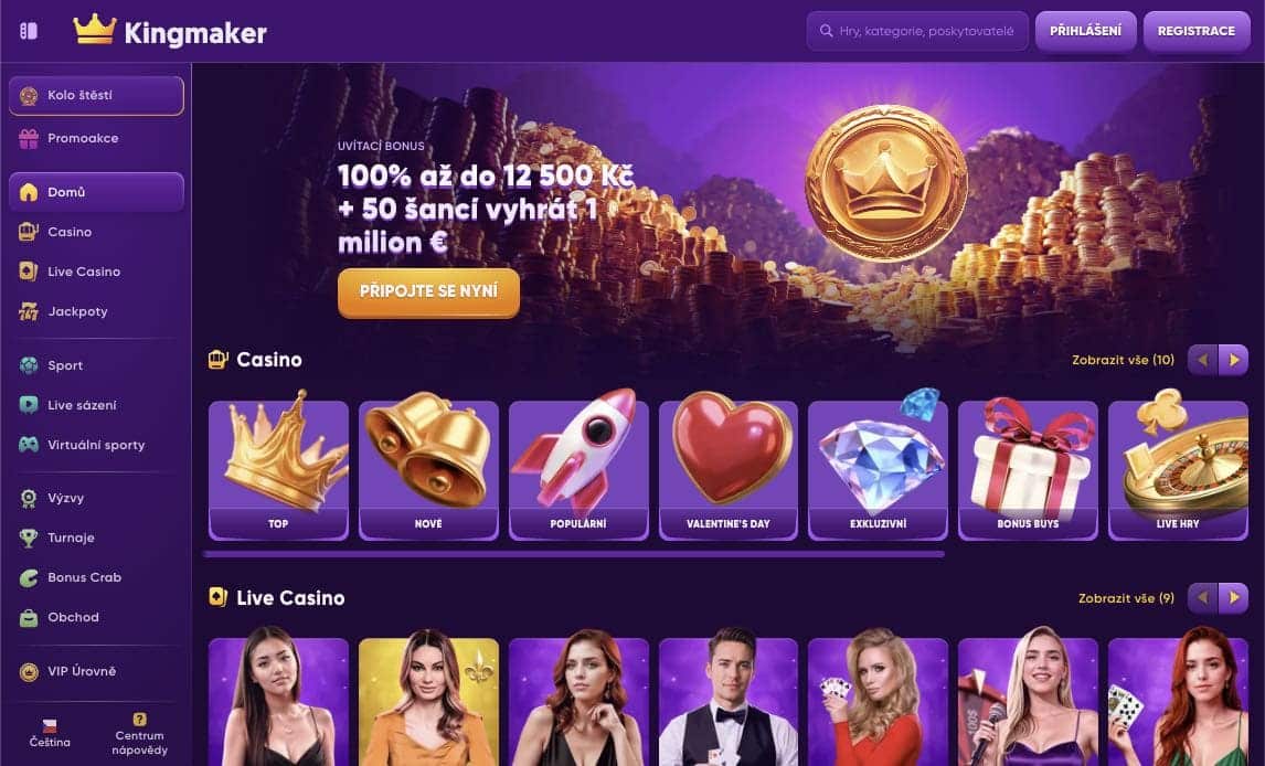 Kingmaker casino Česká Republika