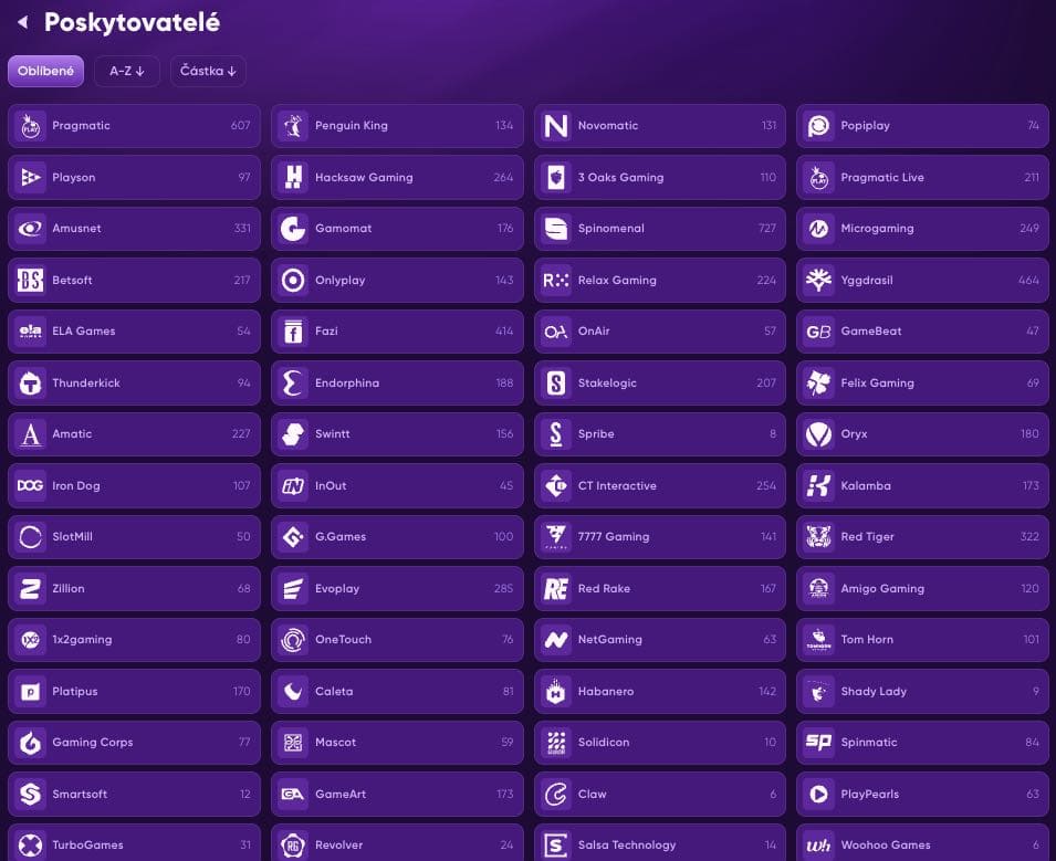 Vývojáři casino her