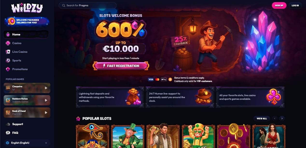 Wildzy casino Česká Republika