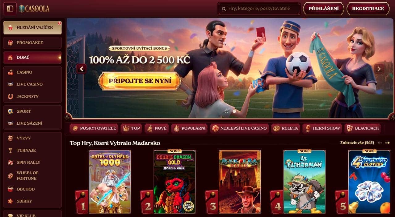 Casoola casino Česká Republika