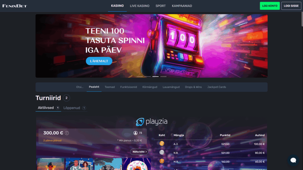 FenixBet kasiino Eesti