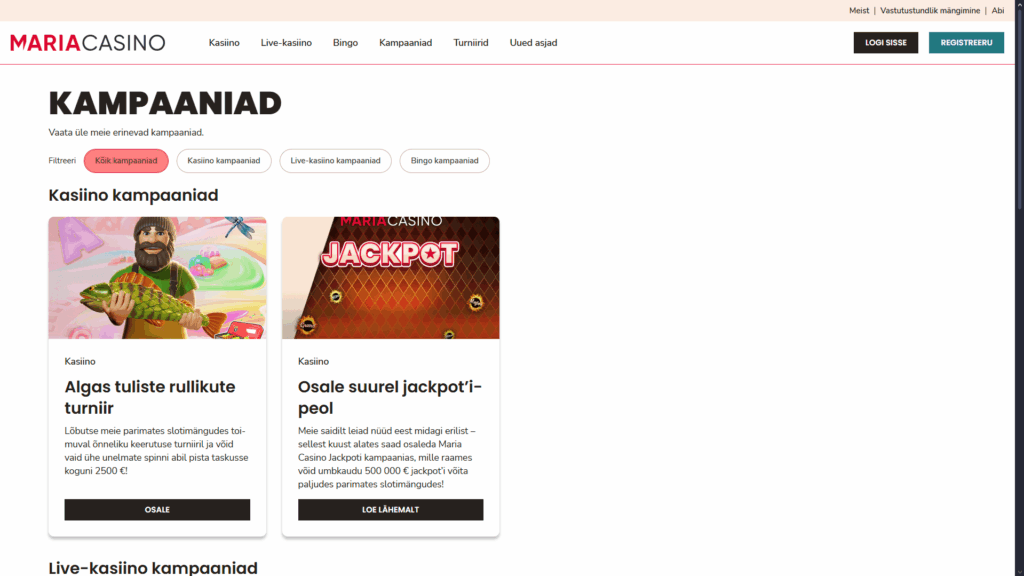 Maria kasiinokampaaniad