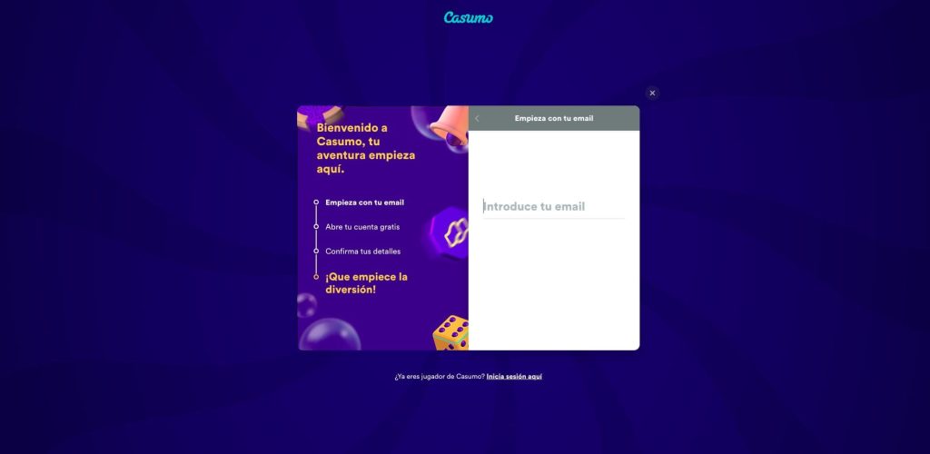 Casumo casino registro