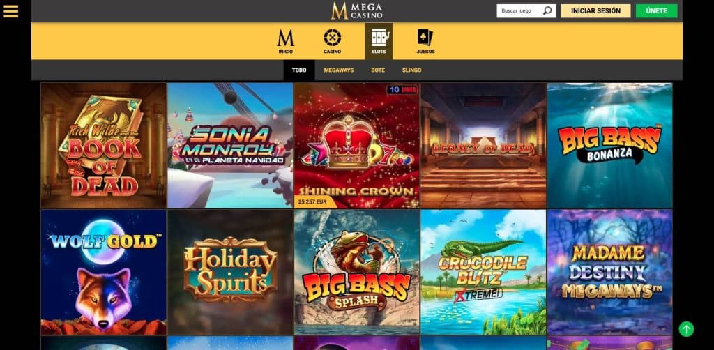 Mega casino tragamonedas