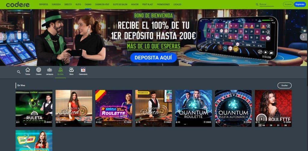 codere casino en vivo