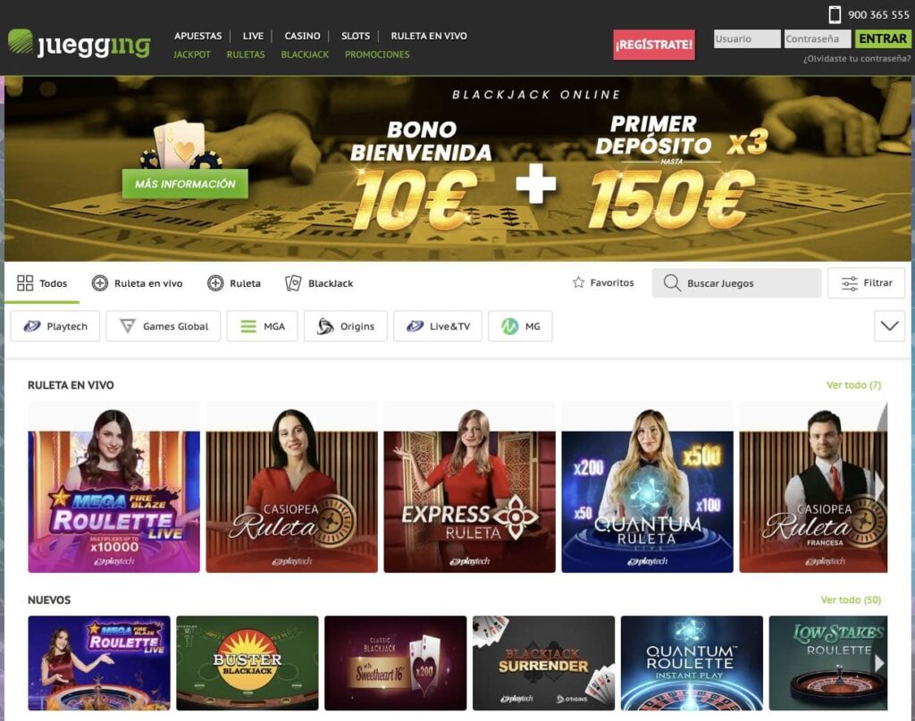 Juegging casino Espana