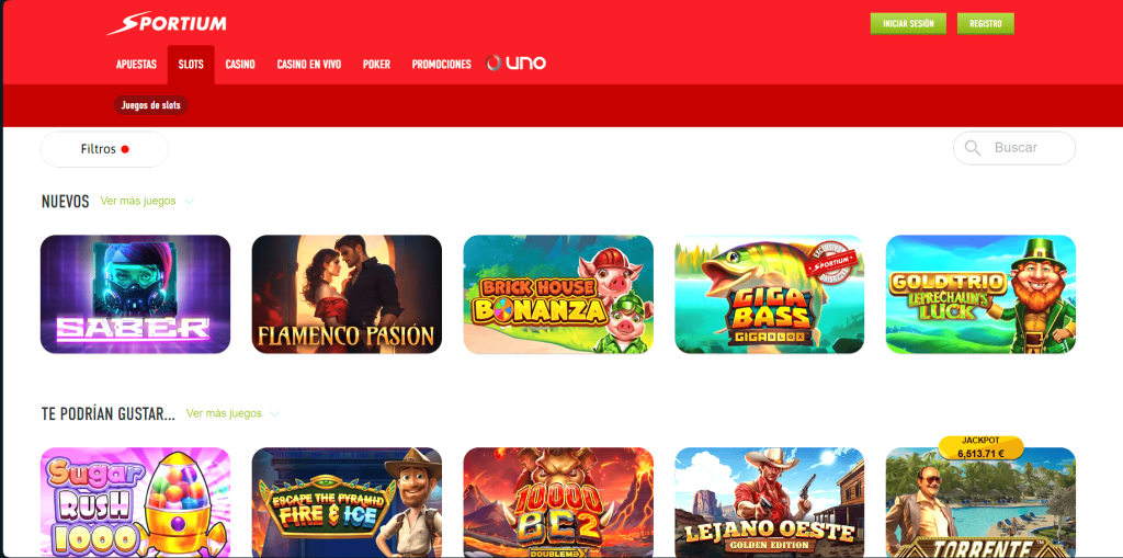 sportium casino tragamonedas