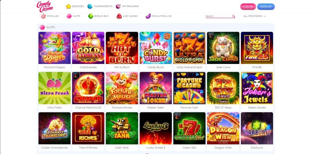 Candy casino Φρουτάκια